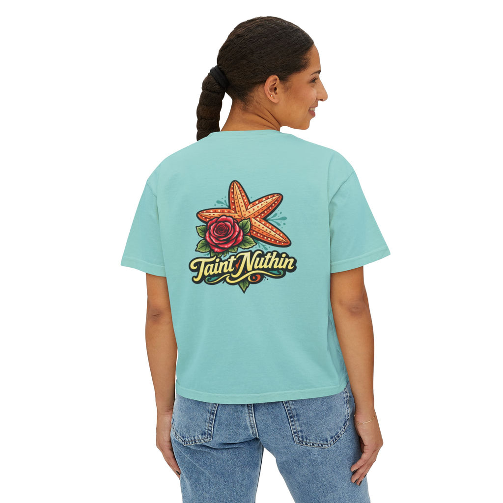 'Taint Nuthin' Women's Boxy Cropped T‑Shirt