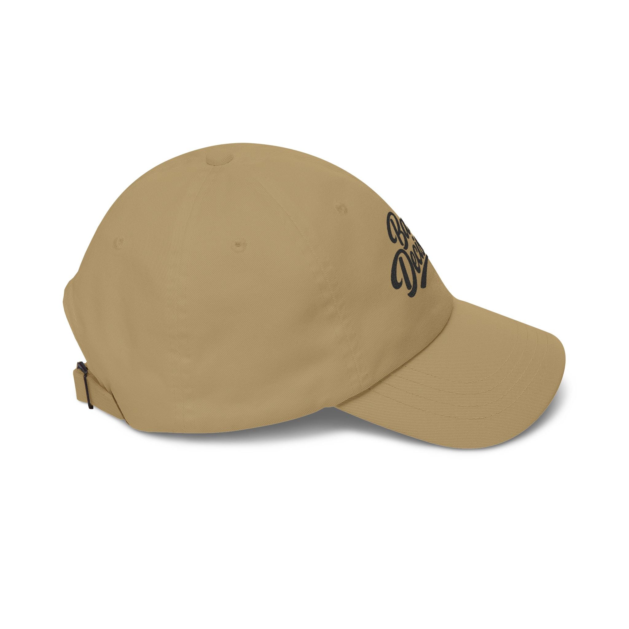 Bad Decisions Co. Classic Dad Cap — Embroidered Retro Script Baseball Hat