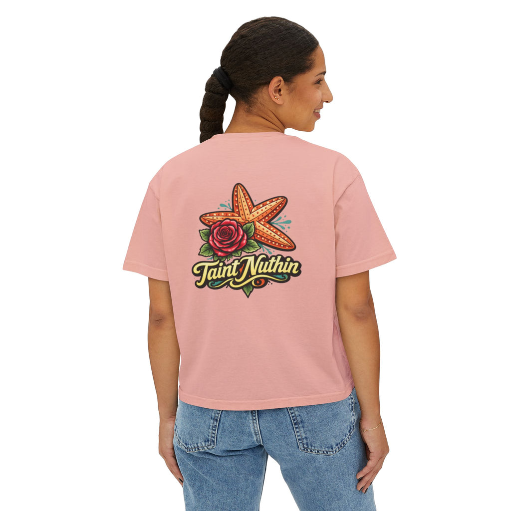 'Taint Nuthin' Women's Boxy Cropped T‑Shirt