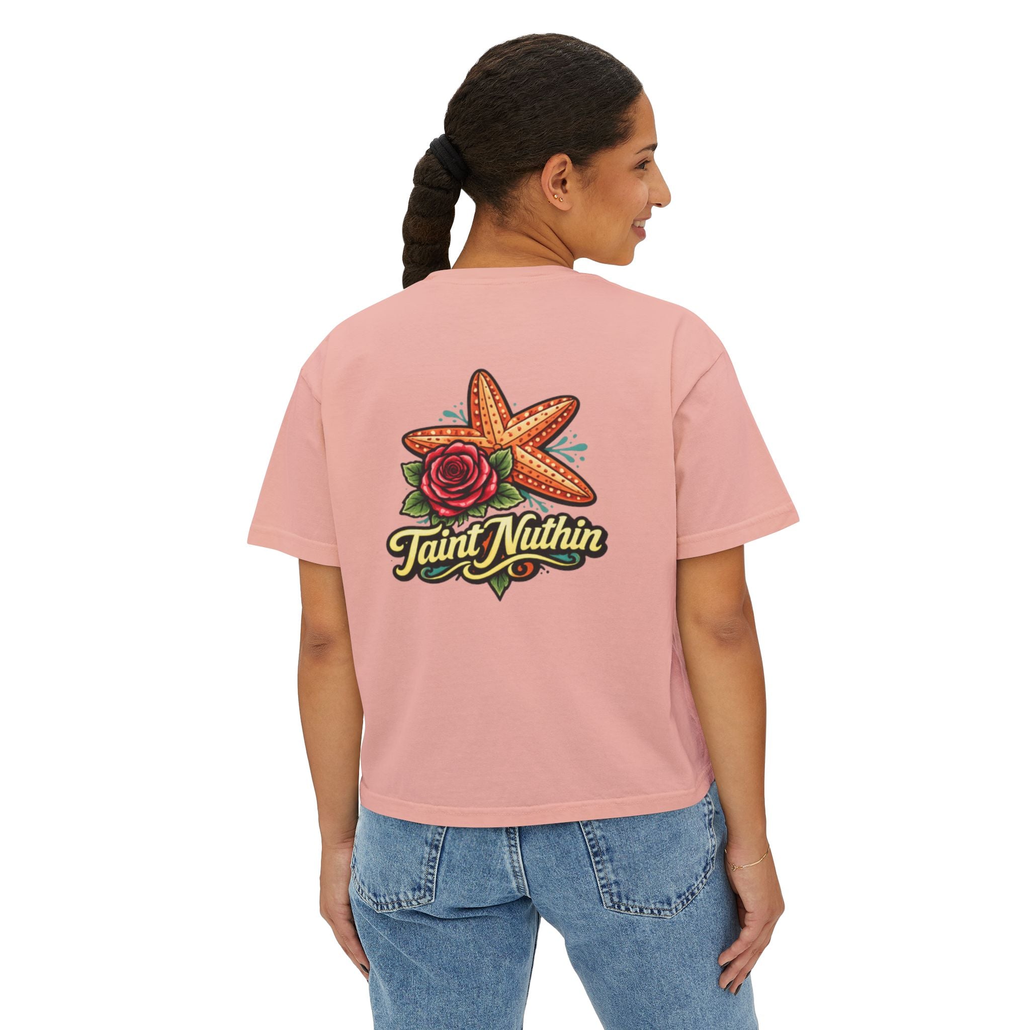 'Taint Nuthin' Women's Boxy Cropped T‑Shirt
