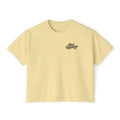 Women's Boxy Tee — 'Taint Nation' Starfish & Rose Graphic Cropped T‑Shirt