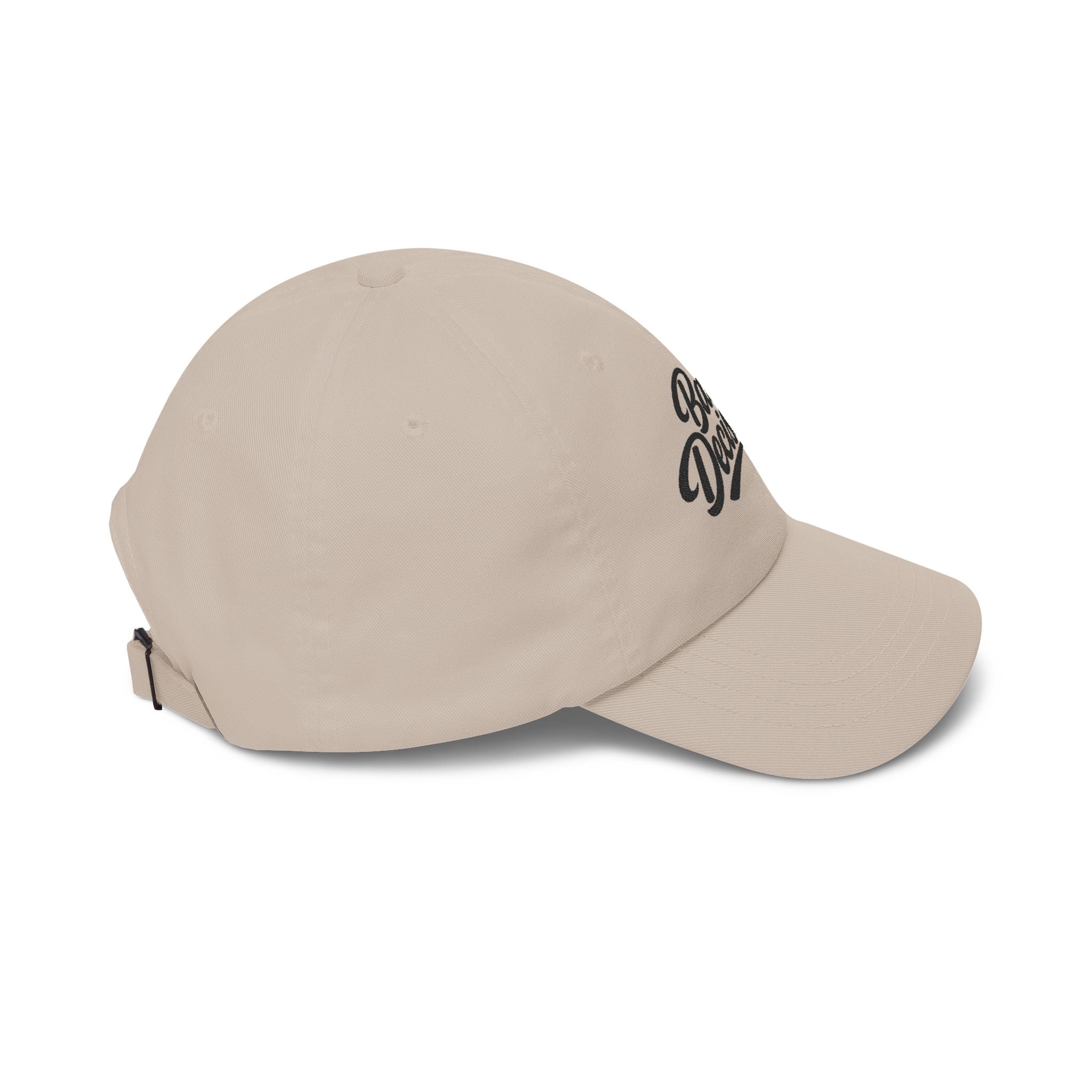 Bad Decisions Co. Classic Dad Cap — Embroidered Retro Script Baseball Hat