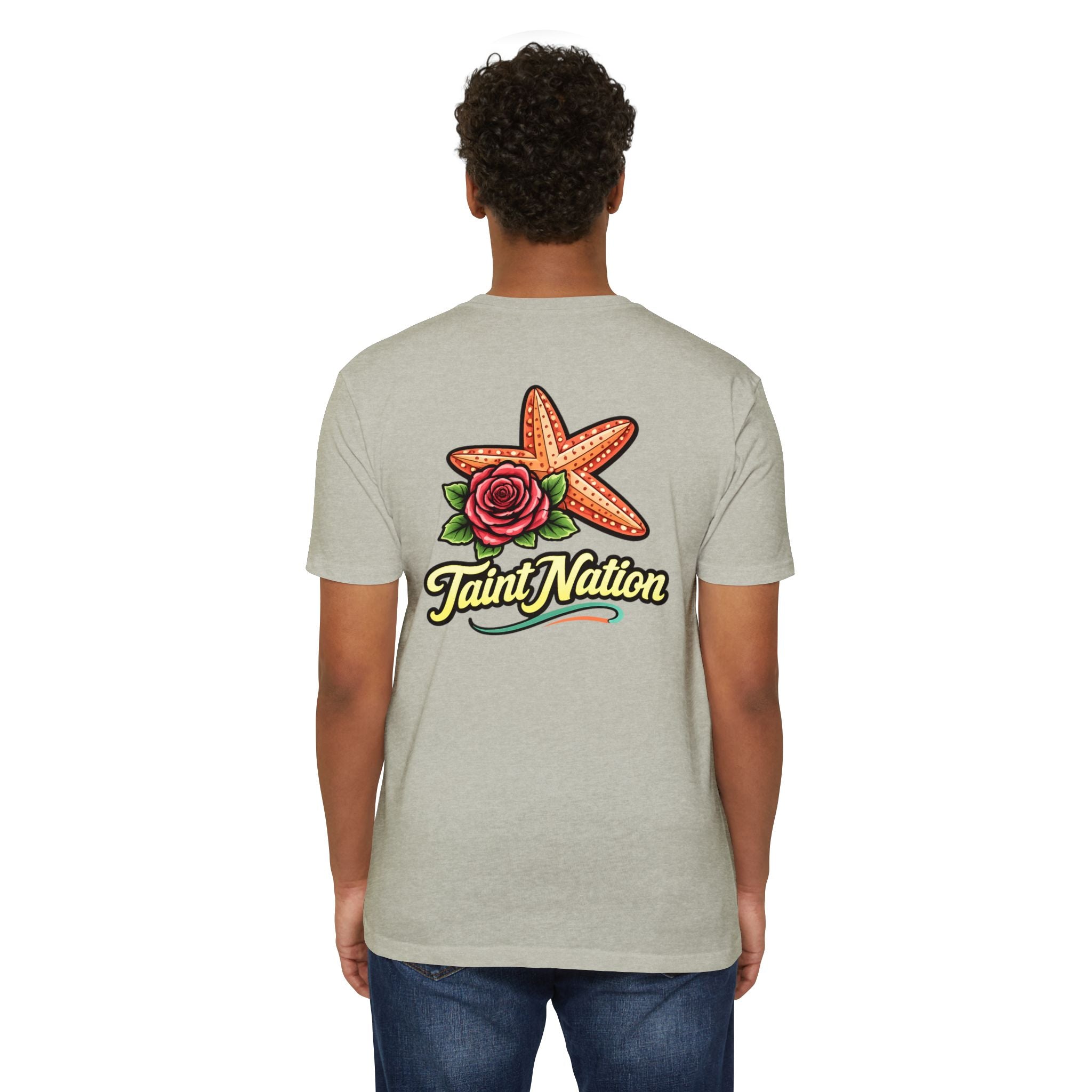 T-Shirt - 'Taint Nation' Starfish & Rose Graphic Tee