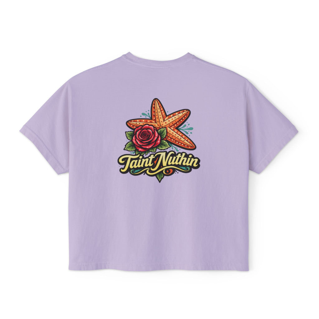 'Taint Nuthin' Women's Boxy Cropped T‑Shirt
