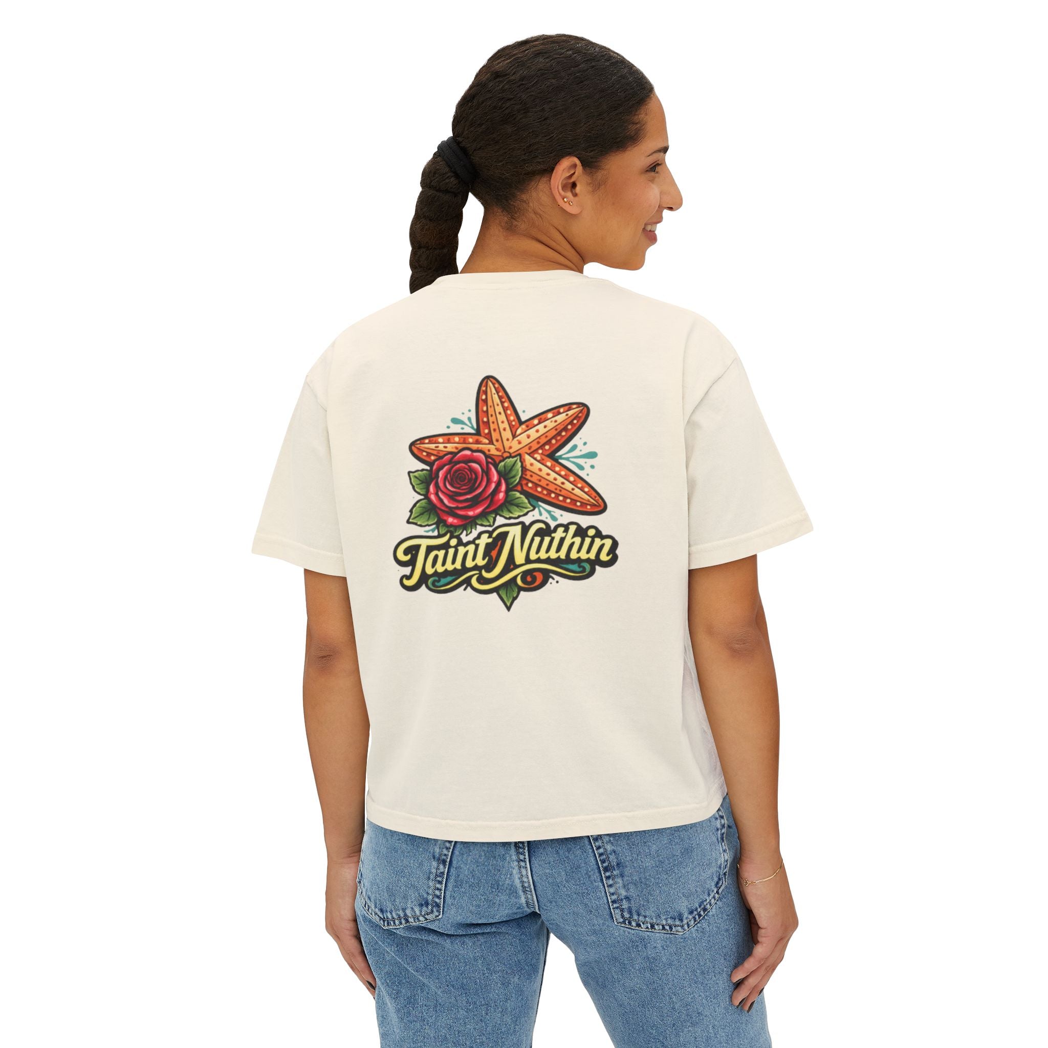 'Taint Nuthin' Women's Boxy Cropped T‑Shirt