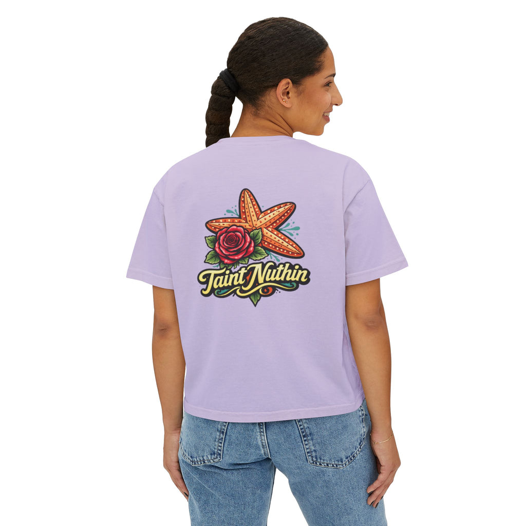 'Taint Nuthin' Women's Boxy Cropped T‑Shirt
