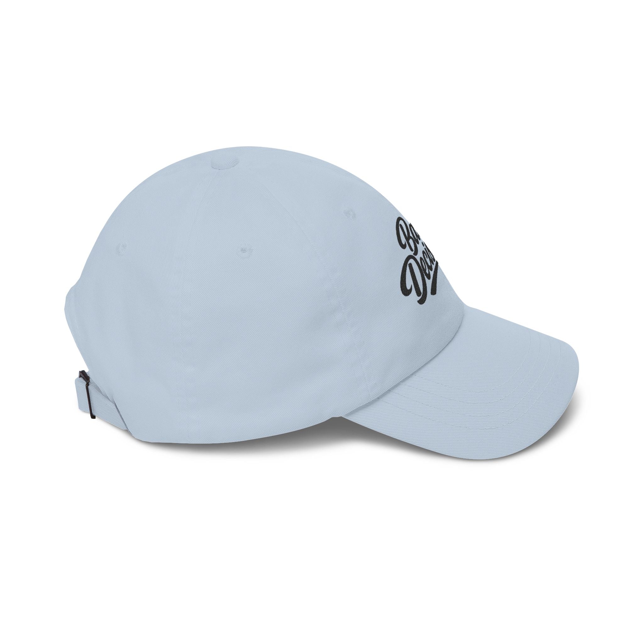 Bad Decisions Co. Classic Dad Cap — Embroidered Retro Script Baseball Hat