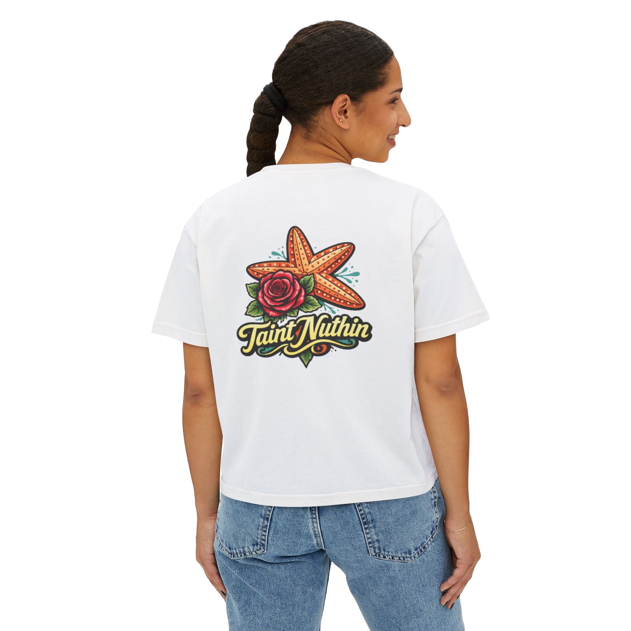 'Taint Nuthin' Women's Boxy Cropped T‑Shirt