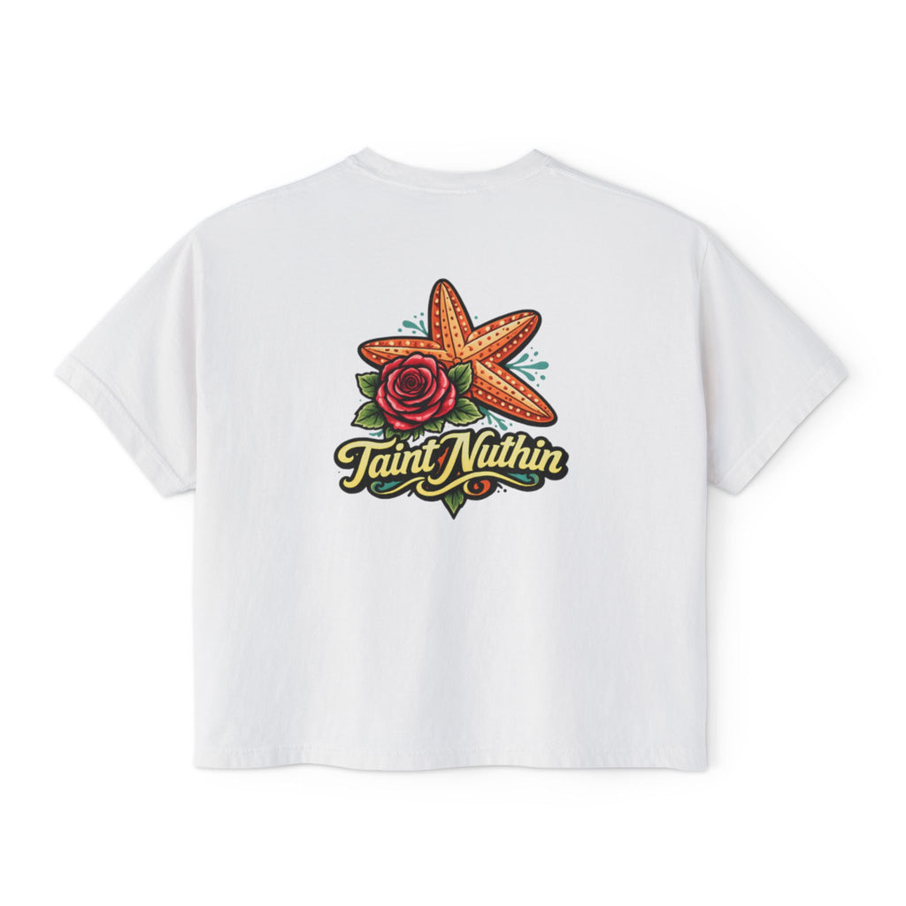 'Taint Nuthin' Women's Boxy Cropped T‑Shirt