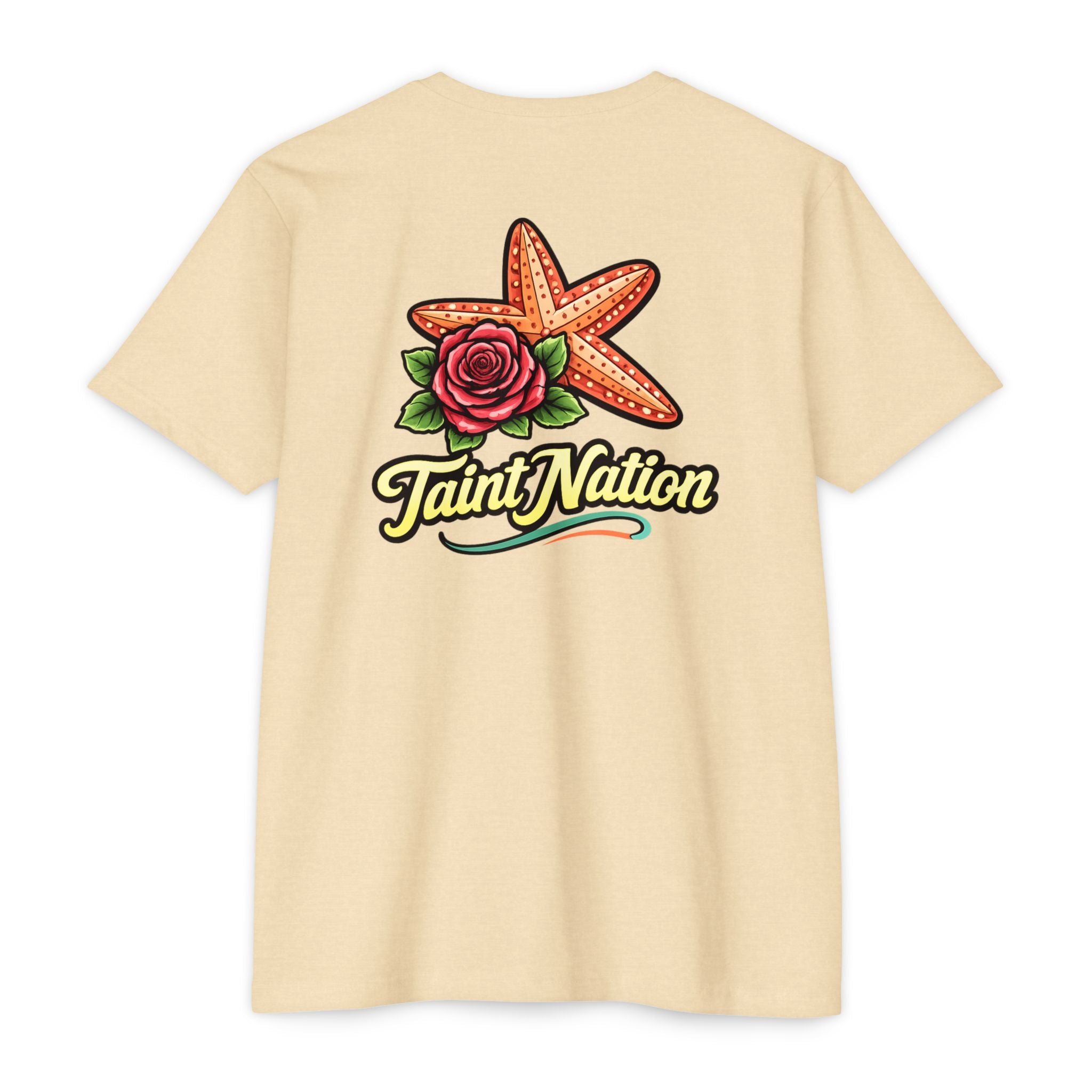 T-Shirt - 'Taint Nation' Starfish & Rose Graphic Tee